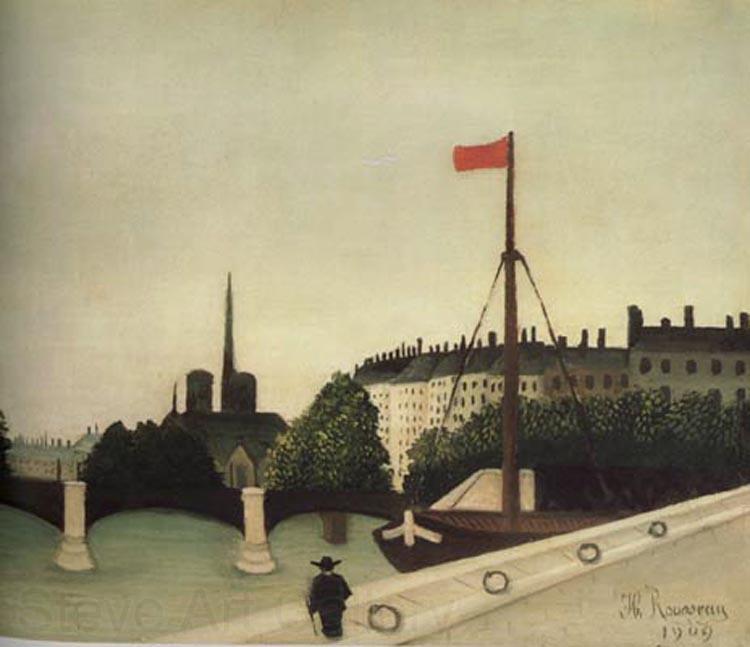 Henri Rousseau Notre-Dame Seen from Port Henri-IV